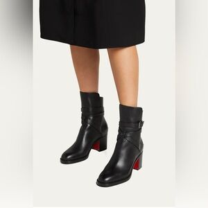 Christian Louboutin Karistrap Ankle Boots, Size 38.5